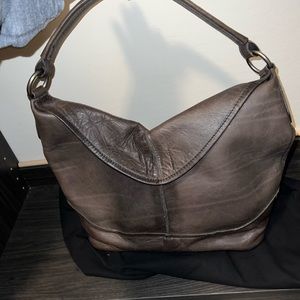 Cara hobo Frye bag in the shade smoke